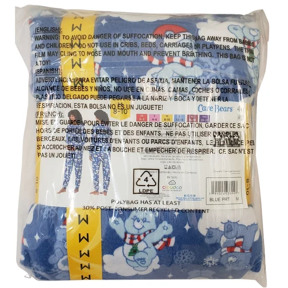 Character Pajama Set Women 2-Piece Pullover and Jogger Care Bears NWT - Picture 2 of 2